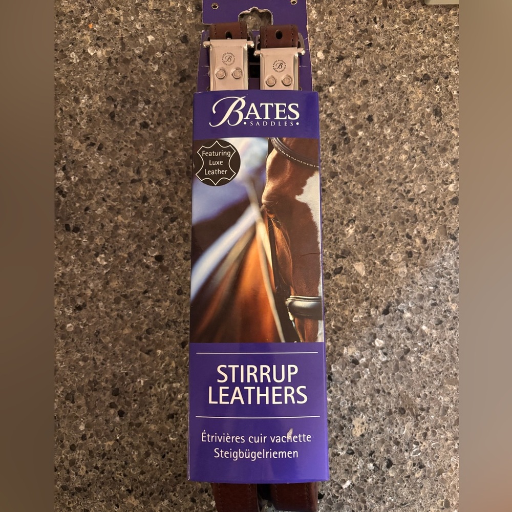NWT 48” BATES Luxe stirrup leathers